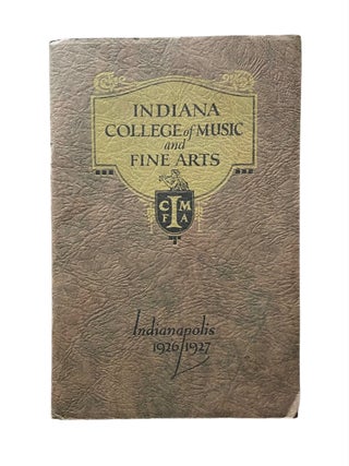Item #1015 Indiana College of Music and Fine Arts; Indianapolis, 1926-1927