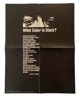 Item #1068 What Color is Black? Poster