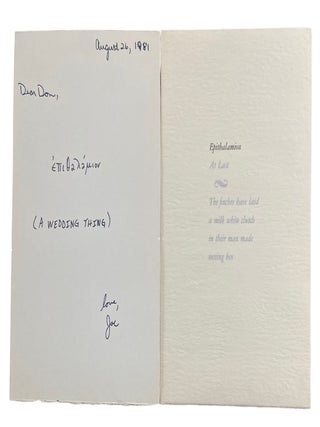 Archive of Gay New York City Poet Daniel Diamond