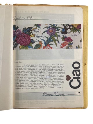 Archive of Gay New York City Poet Daniel Diamond