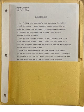 Archive of Gay New York City Poet Daniel Diamond