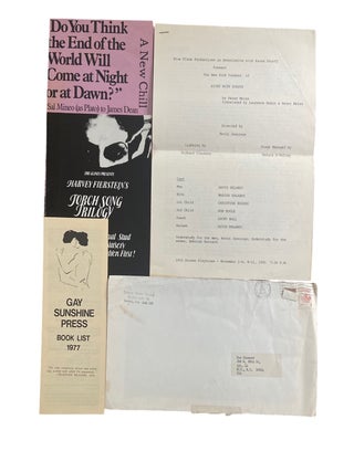 Archive of Gay New York City Poet Daniel Diamond