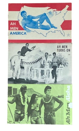 Item #1097 3 Early 1970s Booklets for West Hollywood store Ah Men; Ah Men Aloha, Ah Men Turns On,...