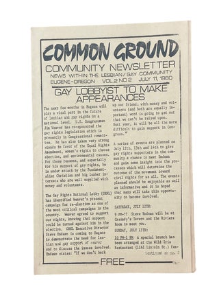 Common Ground Community Newsletter