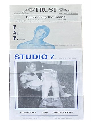 Collection of Materials Related to Gay Male Spanking, Butt Play, Enemas circa 1980s-2001