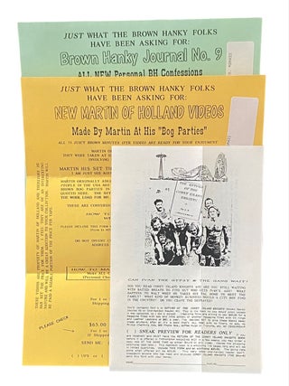 Collection of Materials Related to Gay Male Spanking, Butt Play, Enemas circa 1980s-2001