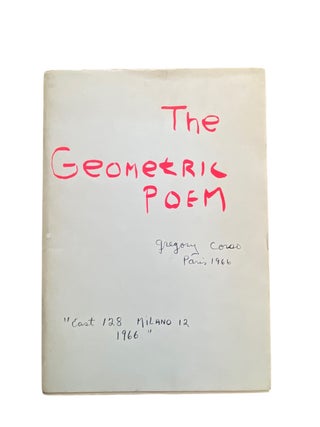 Item #1175 The Geometric Poem. Gregory Corso