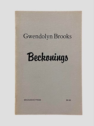 Item #1203 Beckonings. Gwendolyn Brooks