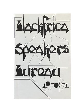 Item #1219 Blackfrica Speakers Bureau 1970-71