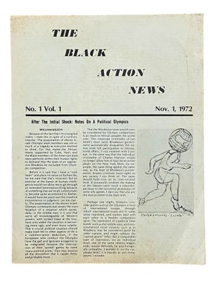 Item #1220 The Black Action News, Vol. 1, No. 1, Nov. 1, 1972