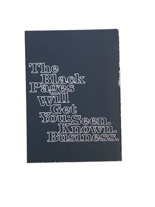 The Black Pages: Business and Professional Directory; 1971-1972 Edition