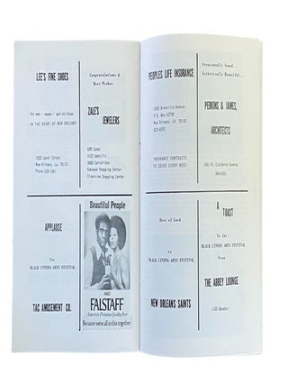 First Black Cinema Arts Festival in New Orleans, 1973