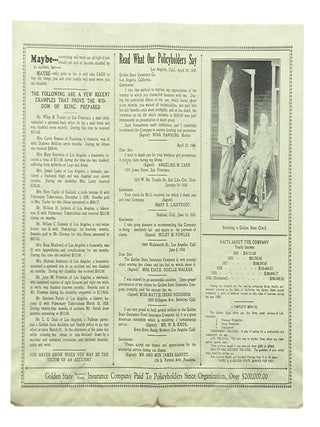 Promotional Material for the Golden State Insurance Company, the Largest Black-Owned Insurance Company in the Western United States