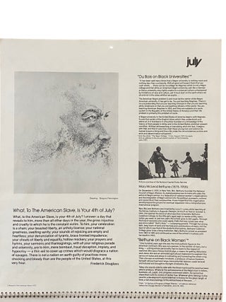 Roxbury Action Program. Museum of Afro American History. Calendar 1976.