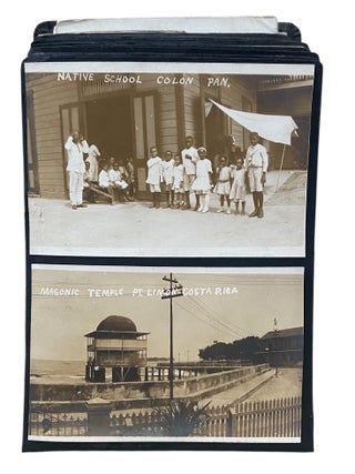 Original 1914 Panama Canal Photo Album with a Typed SIGNED Letter from Franklin Delano Roosevelt