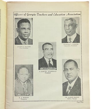 Annual Meeting Georgia Teachers and Education Association; Municipal Auditorium. April 16-17, 1953. Theme: “Meeting the Challenge of Today’s Schools.”