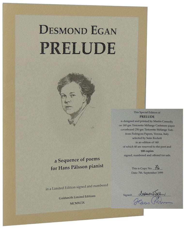 Item #16 Prelude: A Sequence of Poems for Hans Pålsson Pianist. Desmond Egan.
