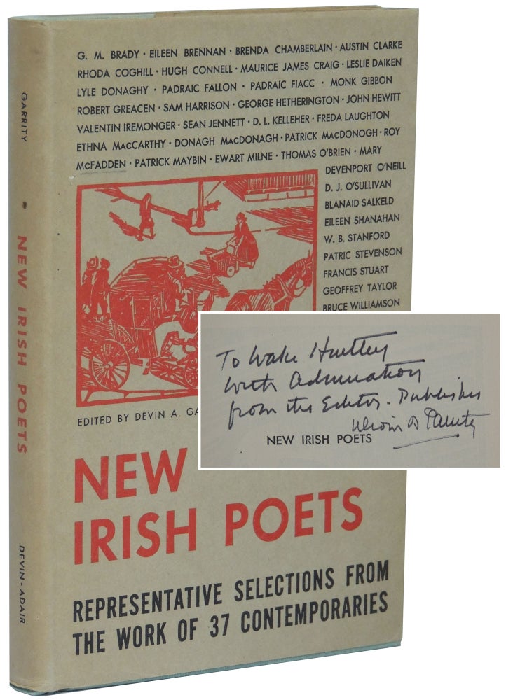 Item #184 New Irish Poets: Representative Selections from the Work of 37 Contemporaries. Devin A. Garrity, ed.