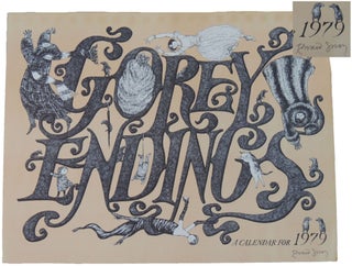 Item #19 Broadside for Gorey Endings: A Calendar for 1979. Edward Gorey