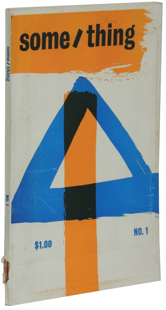 Item #214 Some/Thing. Volume One Number One. Spring 1965. David Antin, eds Jerome Rothenberg.