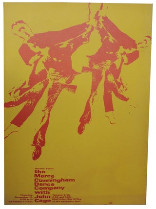 Item #238 Original Poster for Merce Cunningham and John Cage Event at University of Illinois,...