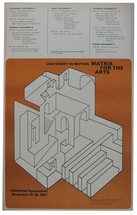 Item #239 Original Poster for the Centennial Symposium Events at University of Illinois, Urbana...