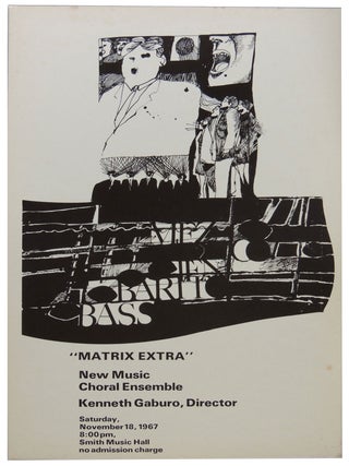 Item #240 Original Poster for Kenneth Gaburo Event at University of Illinois, Urbana Champaign,...