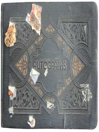 Autograph Book with 80 pp. of magazine and newspaper images of Campbell Soup Kids c. 1950s/1960s.