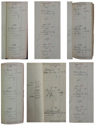 Four Account Ledgers for Laraia & Ermilio Real Estate, Worcester, Ma. 1931-1937