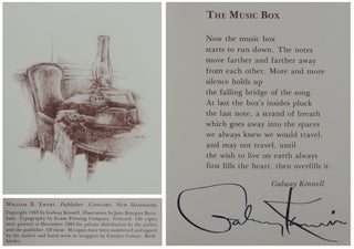 Item #278 The Music Box. Galway Kinnell