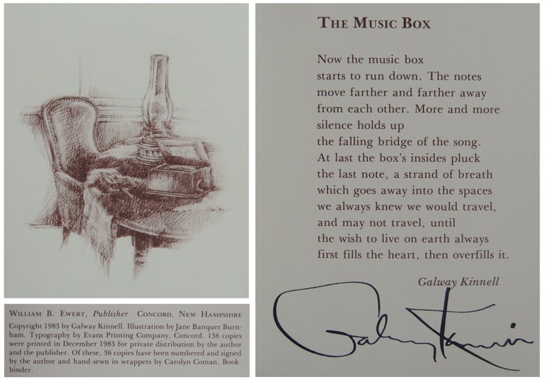 Item #278 The Music Box. Galway Kinnell.