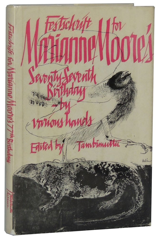 Item #29 Festschrift for Marianne Moore’s Seventy-Seventh Birthday by Various Hands. ed Tambimuttu.