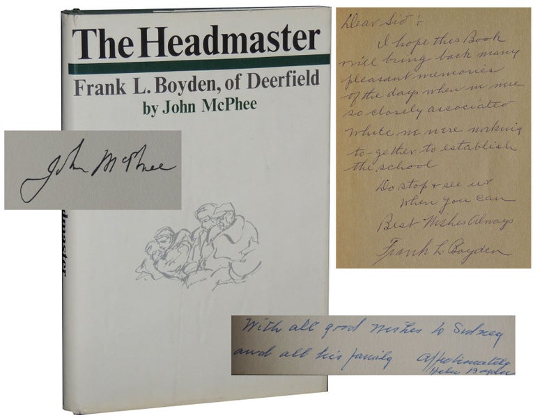 Item #30 The Headmaster: Frank L. Boyden, of Deerfield. John McPhee.