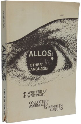 Item #324 Allos: ‘Other’ Language; 41 Writers of 41 ‘Writings.’. Kenneth Gaburo, ed
