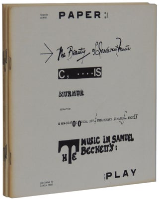 Item #325 Paper Play: 1964-1974. Kenneth Gaburo