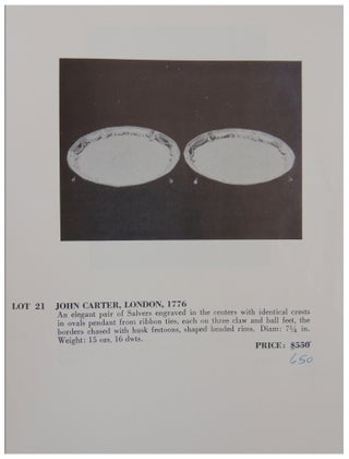 Antique Silver from the collection of Joseph H. Kilian