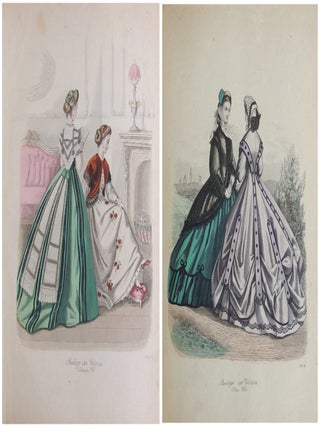 Hand Colored 19th Century Ladies’ Fashion Plates