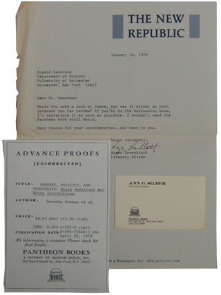 Protest, Politics, and Prosperity: Black Americans and White Institutions, 1940-75