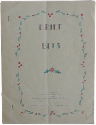 Item #454 Brief Bits. Volume I Issue 1. December 1932