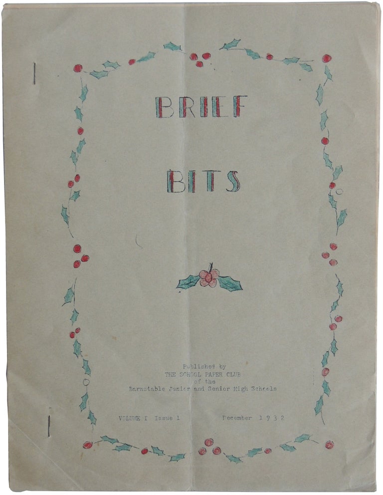 Item #454 Brief Bits. Volume I Issue 1. December 1932