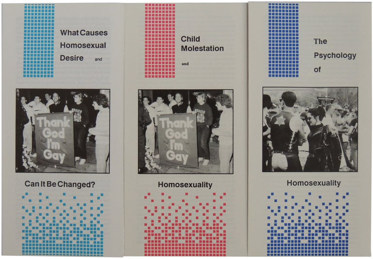 Item #463 Six (6) Anti-Gay Brochures from the Family Research Institute