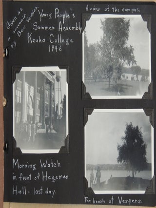 1946 Photo Album of Young People’s Summer Assembly at Keuka College (NY)