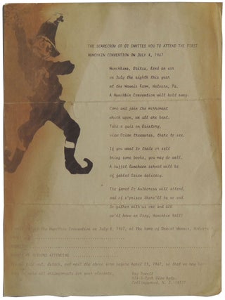 Item #48 Invitation to the First Munchkin Convention, July 8, 1967