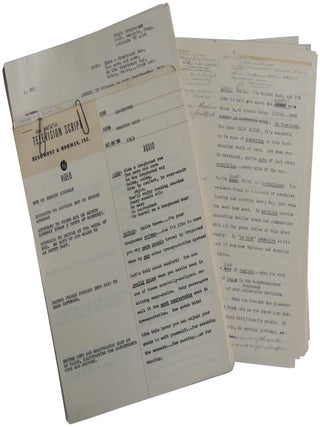Item #483 1952-1953 Television Scripts for Greyhound