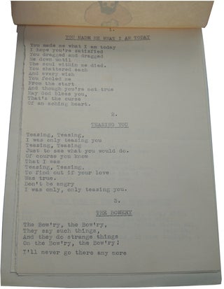 1940s Songstress Lyric Booklets