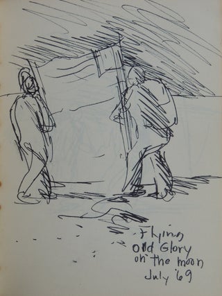 Item #510 Sketch Book of NASA Employee from 1950s & 1960s with 15 pages of drawings depicting the...