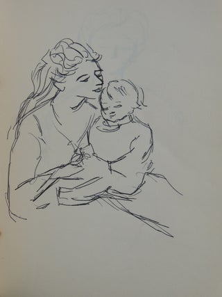 Sketch Book of NASA Employee from 1950s & 1960s with 15 pages of drawings depicting the Lunar Landing