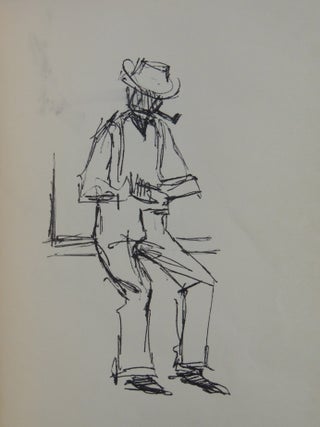 Sketch Book of NASA Employee from 1950s & 1960s with 15 pages of drawings depicting the Lunar Landing