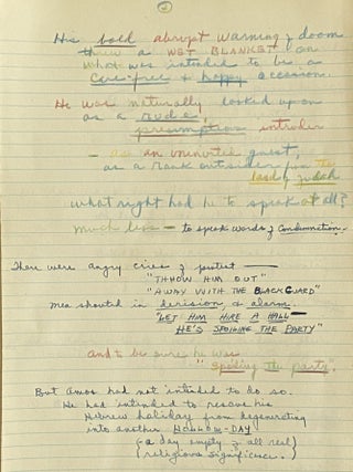 Approximately 56 complete sermons delivered between 1940-1944 by Rev. Loyde O. Aukerman mostly at his parish at Olivet Baptist Church in Valley Stream, NY