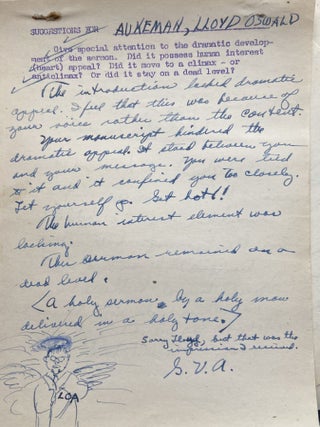 Approximately 56 complete sermons delivered between 1940-1944 by Rev. Loyde O. Aukerman mostly at his parish at Olivet Baptist Church in Valley Stream, NY